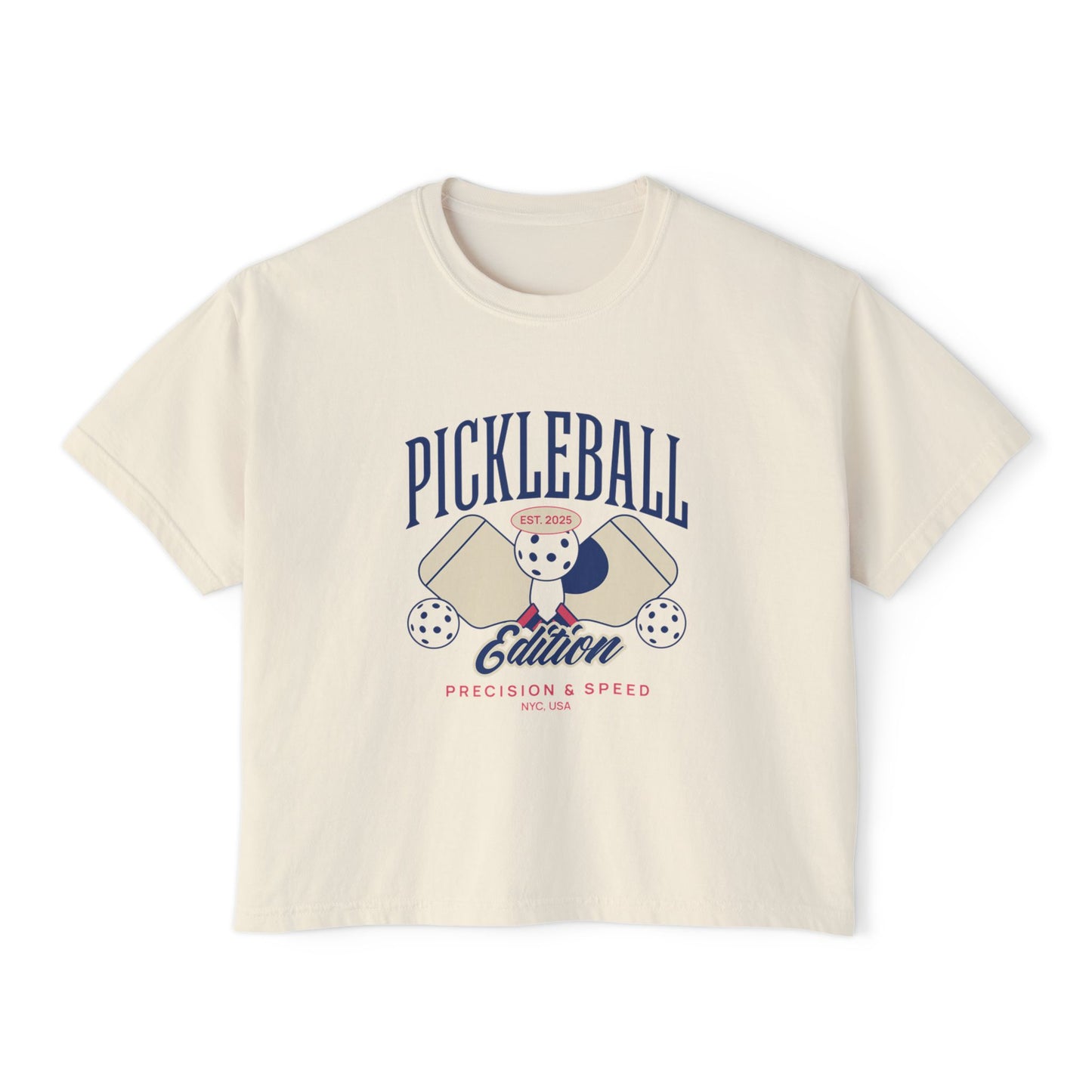 Pickleball Enthusiast Women's Boxy Tee