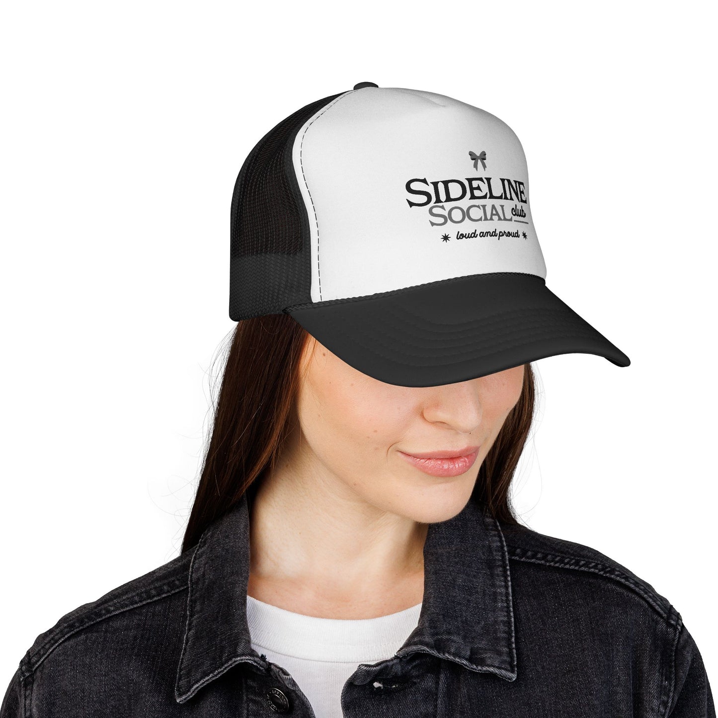 Sideline Social Club Trucker Cap - Black