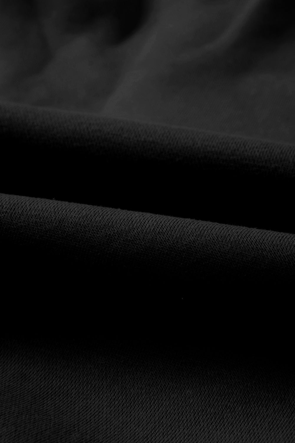 Black Half Zip Sweatshirt and Pants Set