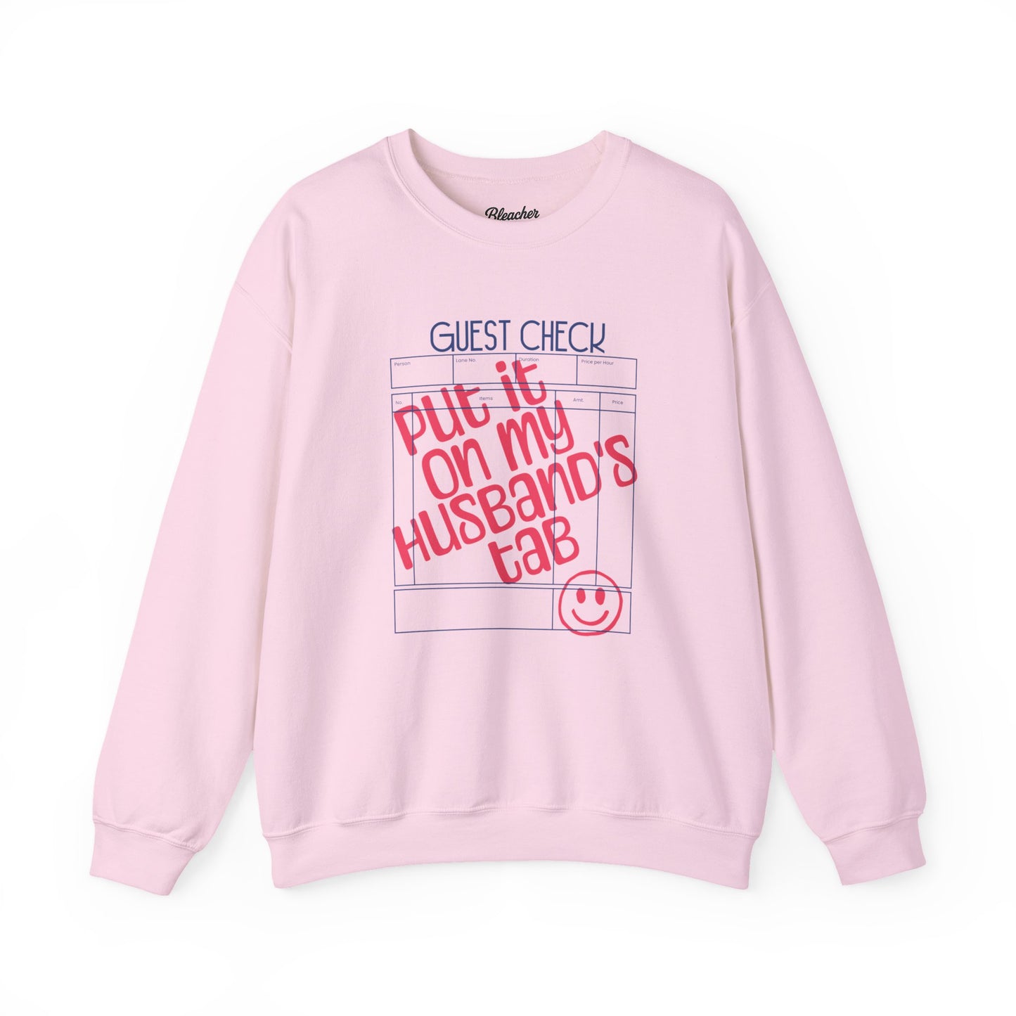 "Put It On My Husband's Tab" Guest Check Sweatshirt