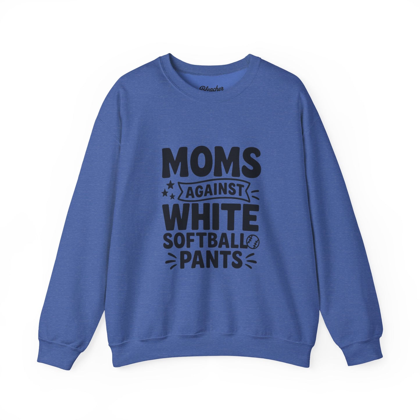 Moms Against White Softball Sweatshirt