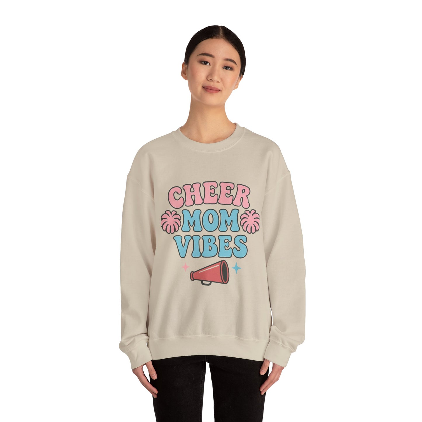 Crewneck Sweatshirt - Cheer Mom Vibes