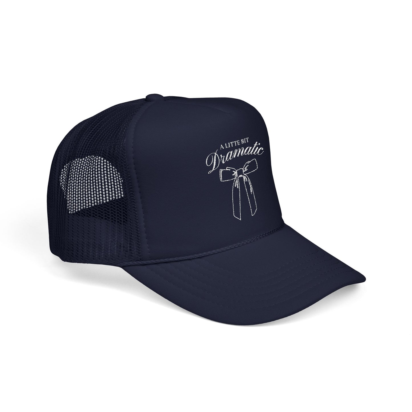 Dramatic Embroidered Foam Trucker Hat