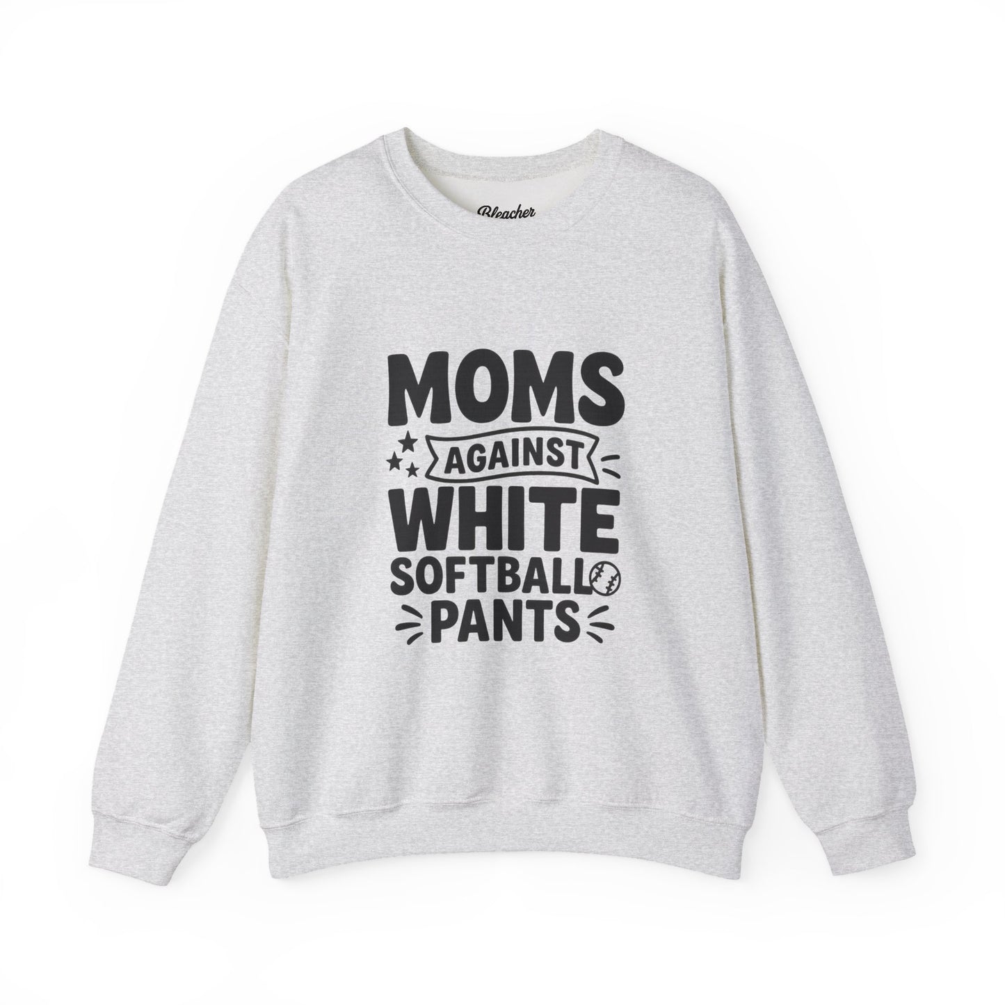 Moms Against White Softball Sweatshirt