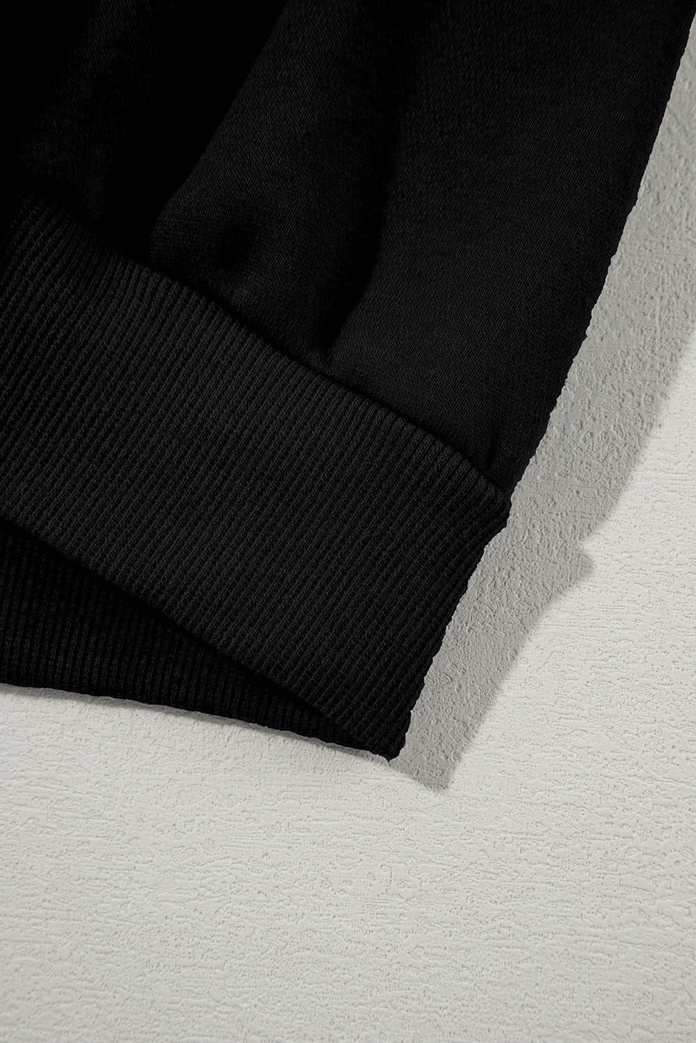 Black Half Zip Sweatshirt and Pants Set