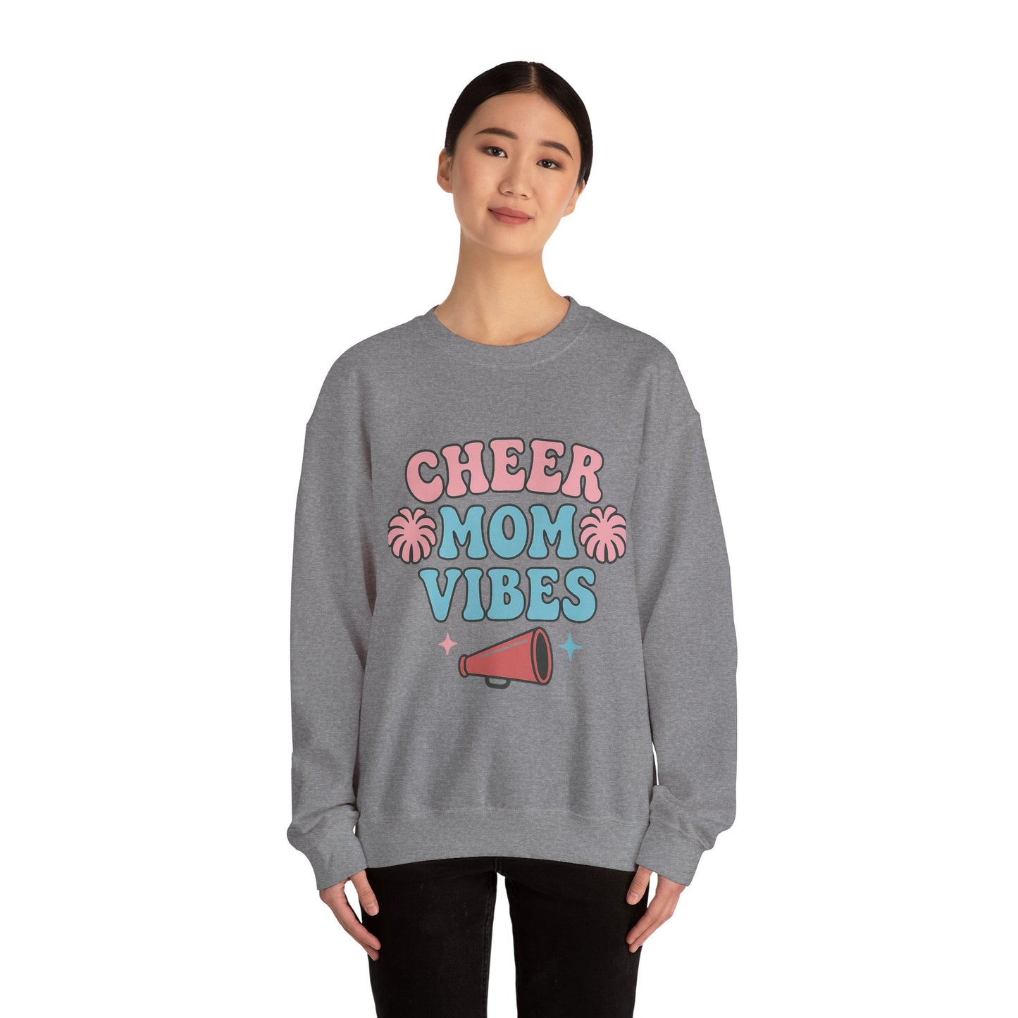 Crewneck Sweatshirt - Cheer Mom Vibes