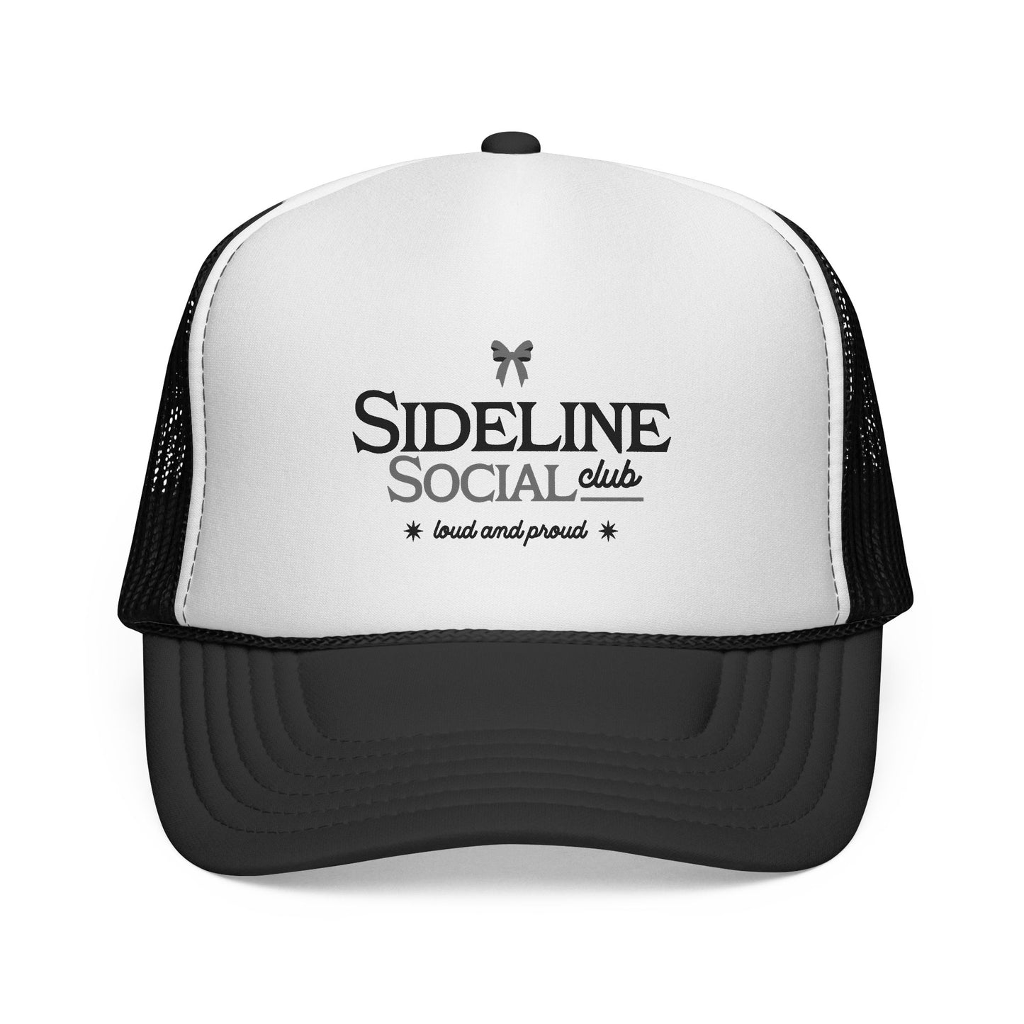 Sideline Social Club Trucker Cap - Black