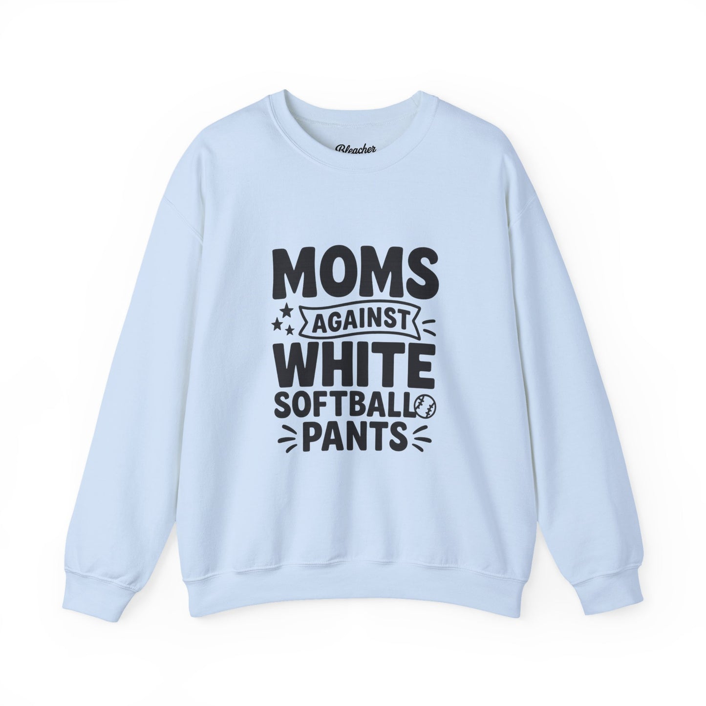 Moms Against White Softball Sweatshirt