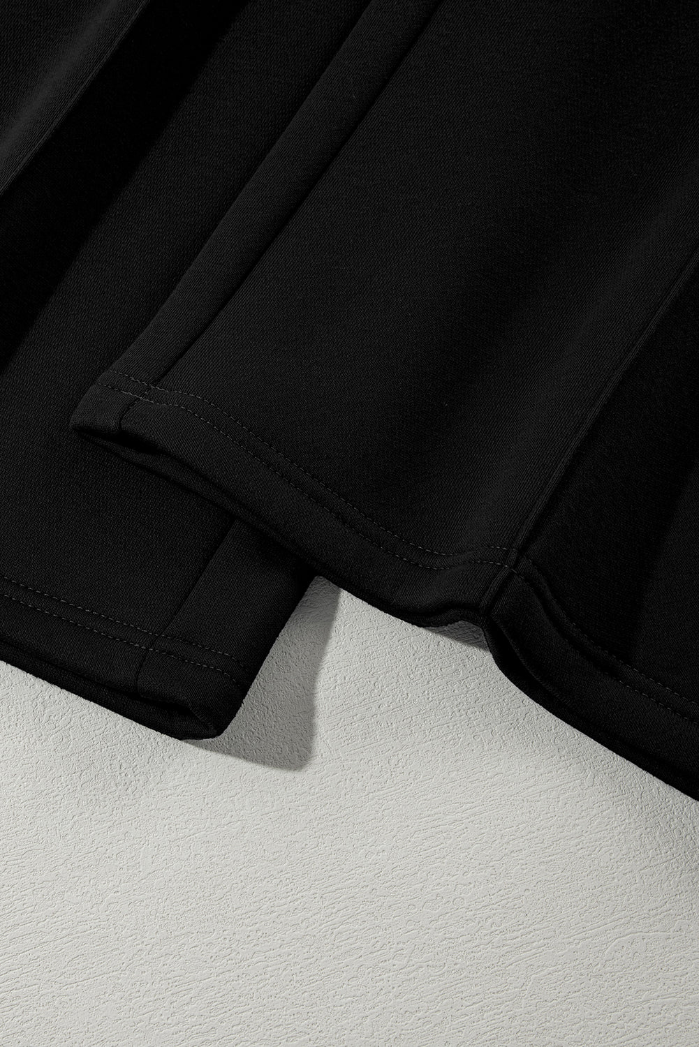 Black Half Zip Sweatshirt and Pants Set