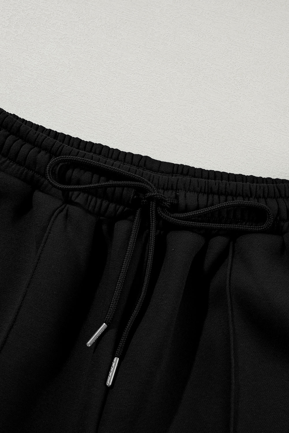 Black Half Zip Sweatshirt and Pants Set